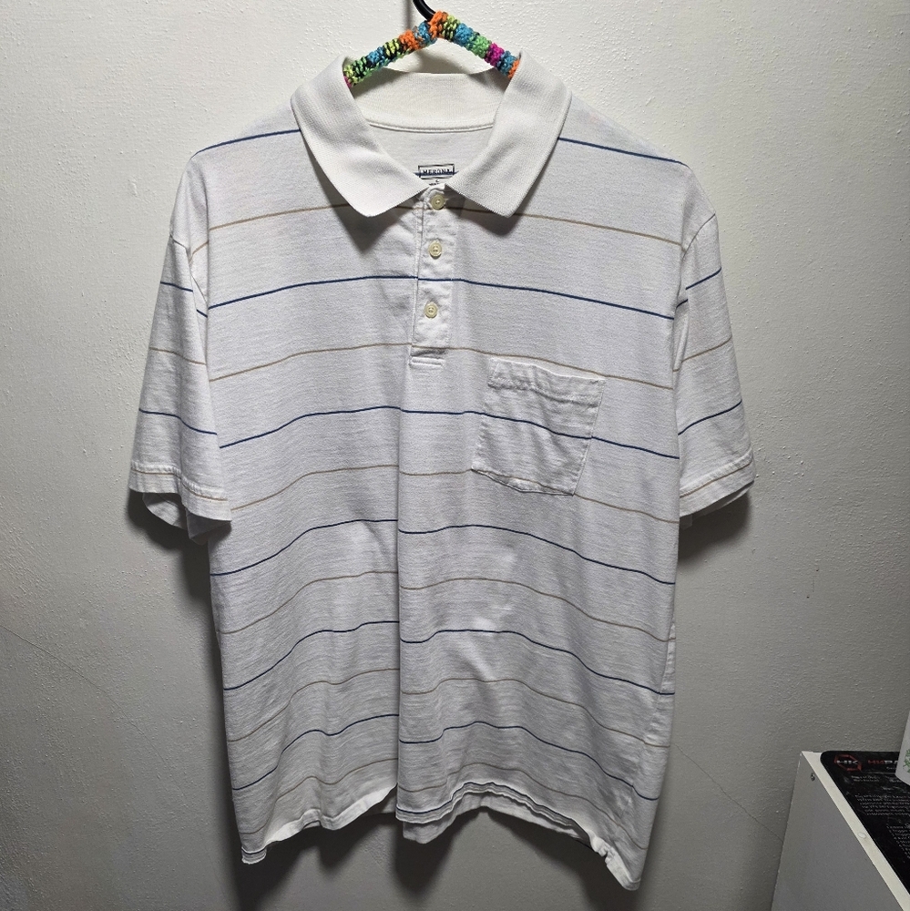 Merona White Polo Shirt Classic Casual Fit